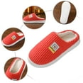 thumbnail image 3 of Akiihool Cute Slippers for Women Womens Open Toe Slippers Memory Foam House Slippers Anti-Skid Cozy for Indoor Outdoor (Red,6.5), 3 of 5