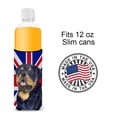 thumbnail image 4 of Rottweiler with English Union Jack British Flag Ultra Hugger for slim cans, 4 of 6