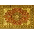 thumbnail image 1 of Ahgly Company Indoor Rectangle Medallion Yellow Traditional Area Rugs, 7' x 9', 1 of 4