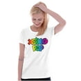 thumbnail image 3 of XOMG POP Colorful Neon Rainbow Logo Women's Plus Size Shirt Brisco Brands 2X, 3 of 5