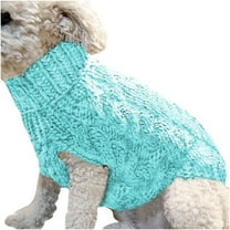 OAVQHLG3B Small Dog Sweaters Knitted Pet Cat Sweater Warm Dog Sweatshirt Dog Winter Clothes Kitten Puppy Sweater