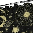 thumbnail image 4 of Gothic Shower Curtain Set - Dark Celestial Moon & Star Print, Mystical Cosmic Bath Decor, Waterproof Polyester 72"x84", Goth Aesthetic Gift, 4 of 5