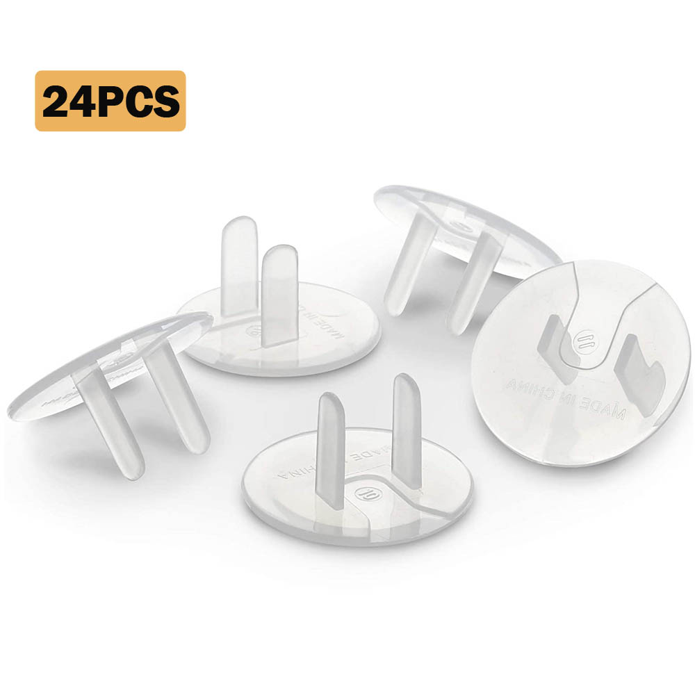 Plastic Outlet Covers, 24 Pack, Shock Prevention, Child Safe, Easy