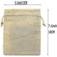 thumbnail image 2 of 20pcs 5.1inx7.1in Brown Linen Burlap Bag, Mini Lightweight Gift Bags Breathable, 2 of 5