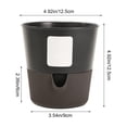 thumbnail image 3 of Self-Watering Planter with Water Level Window, Removable Two-Layer Tray, Breathable Root Care, Durable Plastic for Pothos and Small Foliage Gray, 3 of 6