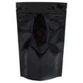 thumbnail image 2 of YOSITiuu Pack of 100 Matte/Glossy Color Stand-Up Resealable Zipper Pouches (4.7" x 7.1", Glossy Black), 2 of 6