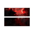 thumbnail image 2 of Japanese Pagoda & Blood Moon Mountain Car Hood Vinyl Wrap Sticker - Waterproof Self-Adhesive Decal with Red Moon, Traditional Japanese Architecture - Fit for Most Cars, Trucks, SUVs - Scratch, 2 of 6