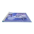 thumbnail image 2 of Ahgly Company Machine Washable Indoor Square Animal Blue Traditional Area Rugs, 4' Square, 2 of 4
