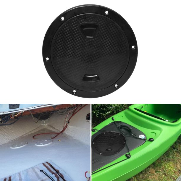 Cubierta de escotillas de plástico desmontable para yate de barco marino (negro 8 pulgadas) Ndcxsfigh Accesorios para autos y motos