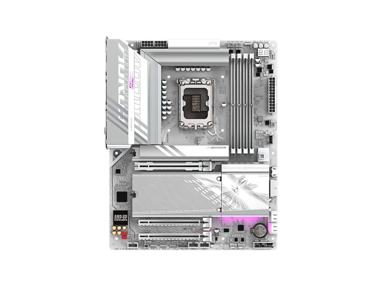 Aorus Ultra Durable Z890 AORUS ELITE WIFI7 ICE Gaming Desktop Motherboard - Intel Z890 Chipset - Socket LGA-1851 - ATX (z890aoruselitewifi7ice)