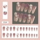 thumbnail image 1 of Uñas Postizas XWSHYW Camelia Blanca Lechosa Tridimensional con Fragmentos Brillantes de Diamante Nail Art Purple Star River 1Ml, 1 of 5