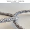 thumbnail image 3 of 1 Pair Curtain Tiebacks, Rope Curtain Clips With Balls,gray, 3 of 5