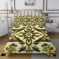 thumbnail image 1 of Yellow Southwestern Bedspread Set Twin Size,Aztec Quilt Set,Country Bohemian Style Bedspread Sets Western Coverlet Set, 1 of 5
