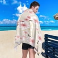 thumbnail image 4 of GZHJMY Japanese Flowering Cherry Beach Towel - Lightweight Compact Oversized Travel Towels - Super Absorbent Quick Dry Towel for Swimming Camping Holiday（9）, 4 of 7