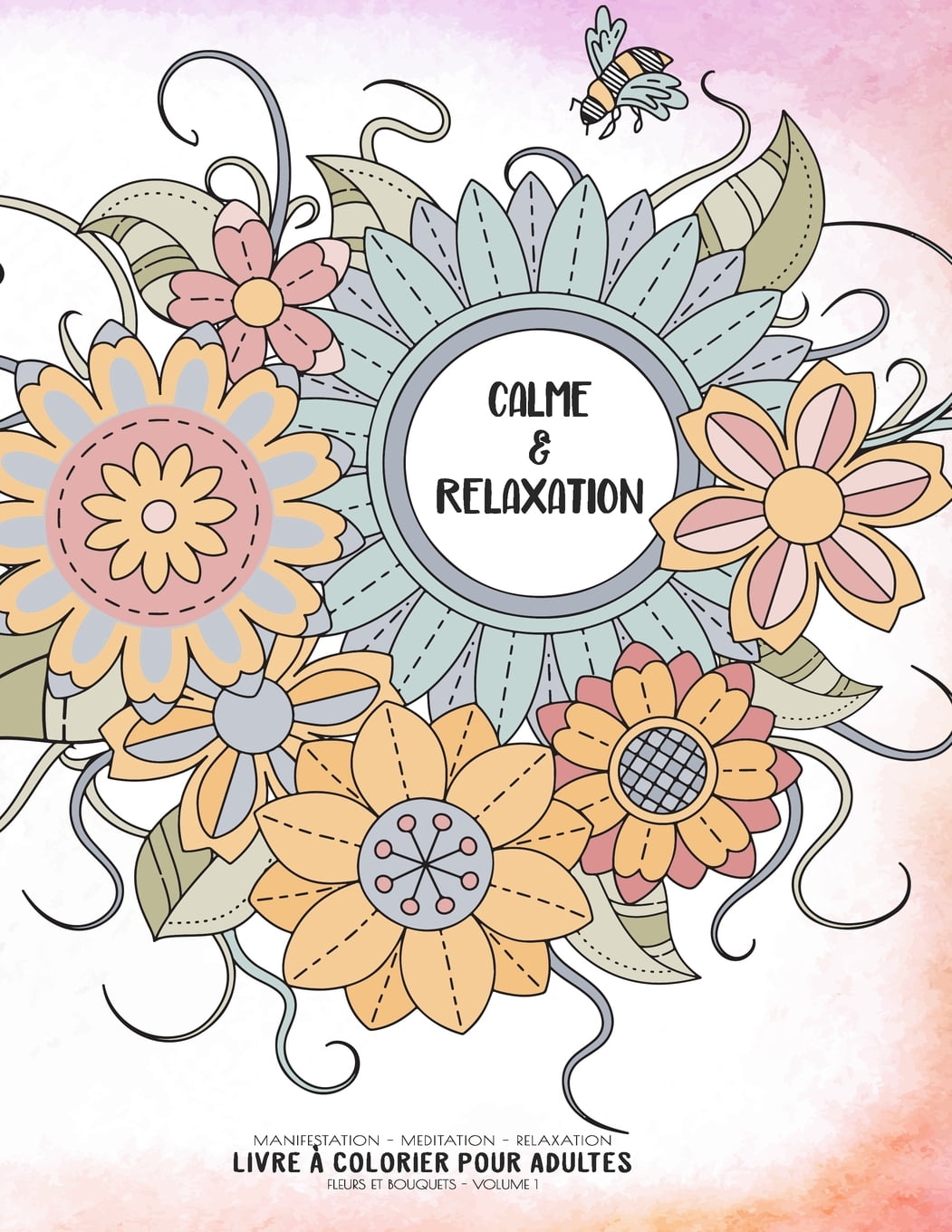 Calme Relaxation Manifestation Meditation Relaxation Livre I Colorier Pour Adultes Fleurs Et Bouquets Volume 1 Motifs Relaxants Et Anti Stress Walmart Com