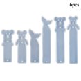 thumbnail image 2 of Bangcool Silicone Mold Bookmark Non-stick 6PCS DIY Resin Art Mold Epoxy Bookmark Mold, 2 of 10