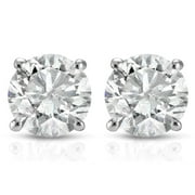 3/4 Cttw Natural Diamond Studs Available In 14K White And Yellow Gold