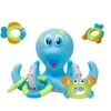 Baby Bath Toy Kids Octopus Play Plastic Multicolor Wash Toys Water Shower Gift(Blue)