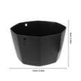 thumbnail image 4 of AURARMLET 2-Pack Black Hanging Plant Pots Outdoor Balcony for Decoration, 4 of 8