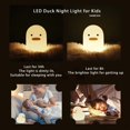 thumbnail image 4 of Luz nocturna de pato de silicona y luz para acampar, lámpara de noche para guardería infantil con sensor táctil fácil, habitación infantil, reuniones, 4 of 5