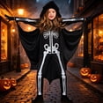 thumbnail image 2 of OJSFQUFP Trick-or-Treat Outfit Halloween Kids Bat Skeleton Overall Suit,Scary Halloween Outfit for Boys and Girls, 2 of 6