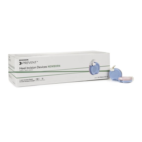 McKesson Prevent Pediatric Lancet Blade 1.0 mm Depth 1 Box(s), 50 /Box
