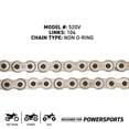 thumbnail image 2 of Niche Sprocket Chain Set for Kawasaki KLR650 15/43 Tooth 520 Front Rear Kit MK1014365, 2 of 8