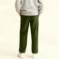 thumbnail image 6 of BXJX Boys' Athletic Jogger Pants- Casual Side Pockets Loose Elastic Waist Sweatpants with Tapered Leg Green Size 11-12 Years, 6 of 8