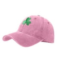 thumbnail image 5 of Migroa Washed Cotton Unstructured Dad Hat, Retro Baseball Cap for Men Women, Relaxed Fit Pink Universal Fit, 5 of 6