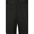 Stafford Mens Black Travel Luxe Pleated Front Dress Pants 30X30