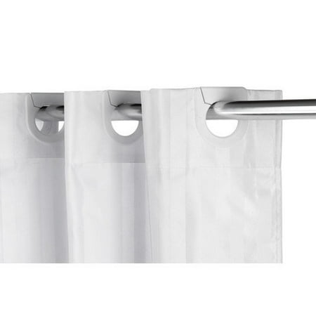 Croydex Regency Stripe Polyester Textile Hookless Shower Curtain