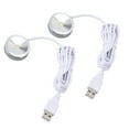 thumbnail image 1 of Display Spotlight Round USB Plug in Small LED Showcase Lamp with 4.2ft Cable for Jewelry Cabinet Cupboard Shelf 5V, 1 of 7