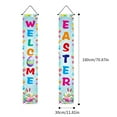 thumbnail image 2 of Easter Couplet-Welcome Happy Easter Banner Door Hanger Decorative, Easter Door Banner for Front Door,Easter Porch Sign Decoration, 2 of 8