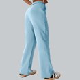 thumbnail image 6 of Cutuoiiu Women's Solid Color Elastic Waist Loose Straight Leg Sweatpants with Pockets Gifts, 6 of 8