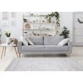 thumbnail image 2 of Novelle Home Converge 94" x 126" Polypropylene/Cotton Elegant Rug in White/Gray, 2 of 16