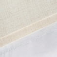 thumbnail image 5 of DriftAway Blackout Linen Textured Solid Basic Room Darkening Thermal Insulated Tie Up Adjustable Balloon Rod Pocket Curtain 47"L x 25"W Beige, 5 of 5