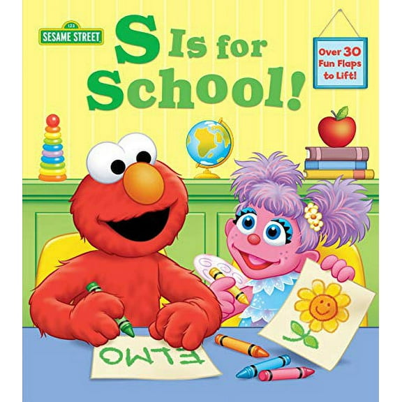 Pre-Owned S Is for School! (Sesame Street): A Lift-The-Flap Board Book (Board book) 0593173767 9780593173763