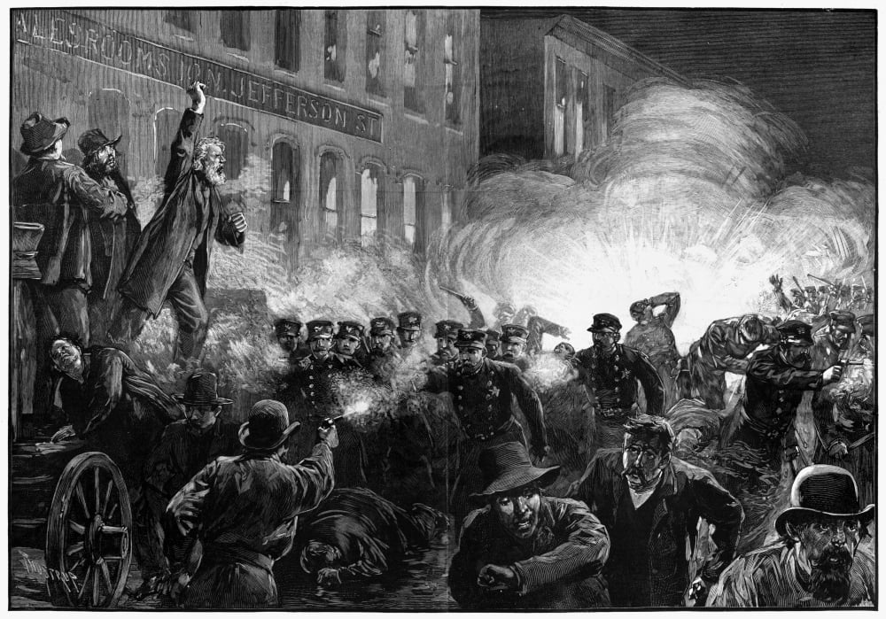 The Haymarket Riot 1886 Nriot At The Meeting At Haymarket Square the-haymarket-riot-1886-nriot-at-the-meeting-at-haymarket-square