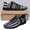 thumbnail image 4 of Bus Drivers Back The Blue Running Shoes Sneakers Mesh Black Size 7.5, 4 of 5
