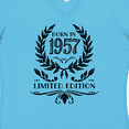 thumbnail image 4 of Inktastic Born in 1957 Limited Edition Women's V-Neck T-Shirt, 4 of 5