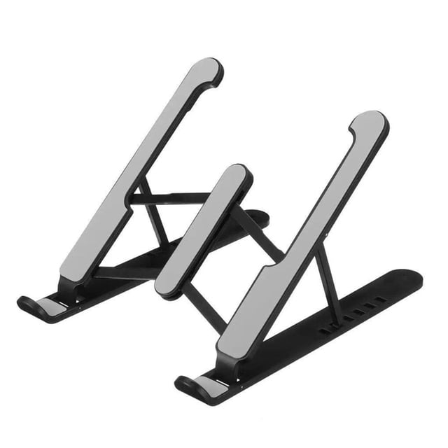 Support d'Ordinateur Portable Réglable Design Portable, Support Ergonomique en Alliage d'Aluminium Pliable et Léger, Forte Dissipation Thermique Compatible avec Écrans de 11-15,6 Pouces