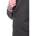 thumbnail image 2 of Napoli Slim Fit Gray & Purple Plaid Half Canvassed Super 150's Wool Suit, 2 of 6