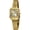 Gold, variant on Gold Watches for Women with Vintage Rectangular Case Roman Dial, Ladies Quartz Wrist Watch, Stainless Steel, Adjustment Tool Included, Waterproof