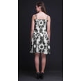 thumbnail image 3 of Bimba Robe Cocktail au-Dessus du Genou Smockée Teinture sur Nœuds pour Femmes Robe d'Été Fluide-TP, 3 of 5