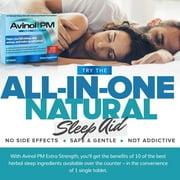 Avinol PM Extra Strength All-in-One Natural Sleep Aid Tablet for Deep Restful Sleep (30 Count)