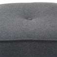 thumbnail image 4 of Baxton Studio Corinne 16" Square Ottoman in Dark Gray, 4 of 6