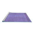 thumbnail image 2 of Ahgly Company Machine Washable Indoor Round Abstract Blue Modern Area Rugs, 5' Round, 2 of 4