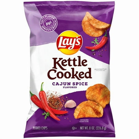 Lay's Kettle Cooked Cajun Spice Flavored Potato Chips