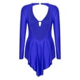 thumbnail image 4 of LiiYii Robe de Danse Latine Robes Tango Salsa Robe de Danse pour Femmes Frange Justaucorps en Strass Bleu m, 4 of 7