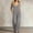 Gray, variant on IUYRTFE Women V Neck Cinched Waist Wide Leg Jumpsuit Solid Color Sleeveless Romper for Summer Party Vacation Wear
